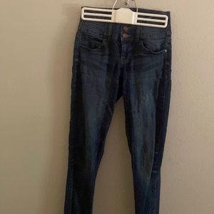Size 0 blue spice skinny jeans